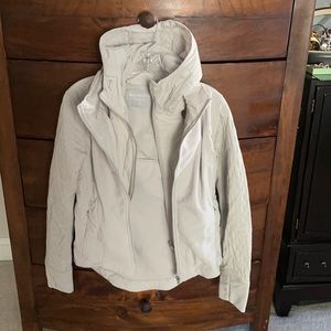 Athleta lightweight off white jacket